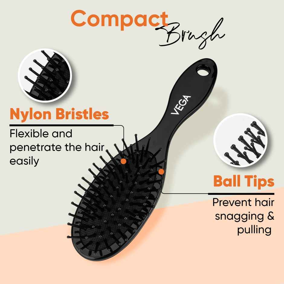 VEGA Cushioned Hair Brush For Men And Women | All Hair Types | R3-CB