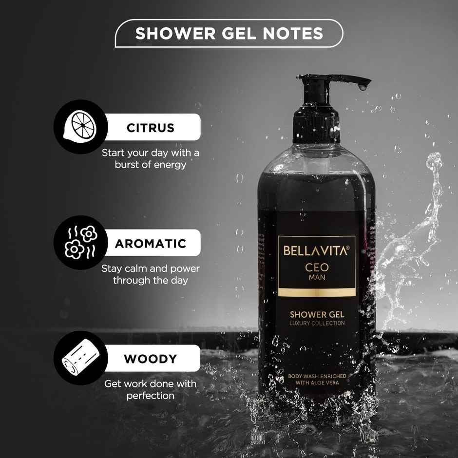 Bella Vita Luxury CEO MAN Body Wash Refreshing Shower Gel for Deep Cleansing