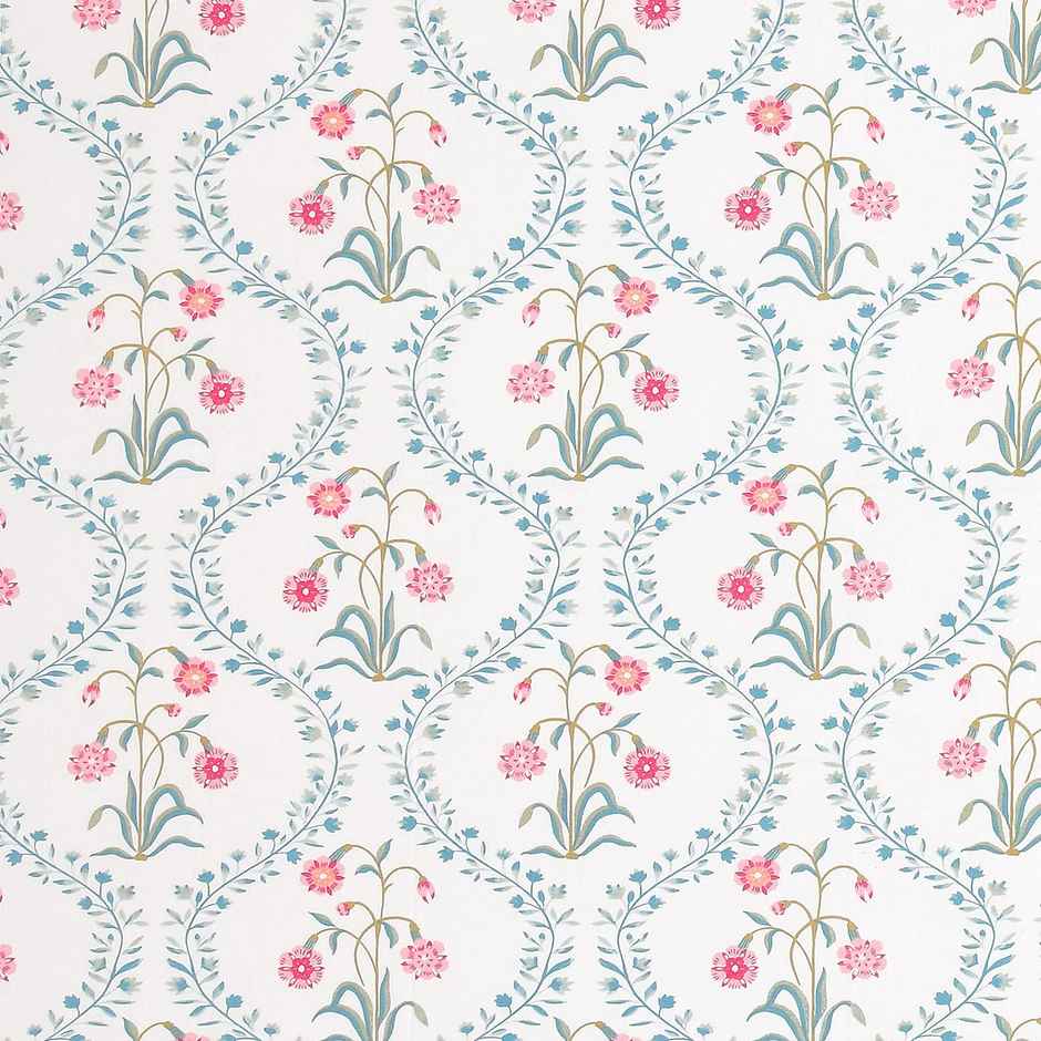 Haus & Kinder Double 100% Cotton Floral Bedsheet | Pink Blossom | 98 x 89 in