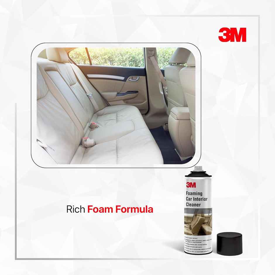 3M Foaming Car Interior Cleaner | Upholstery & Leather Cleaner | 290 g