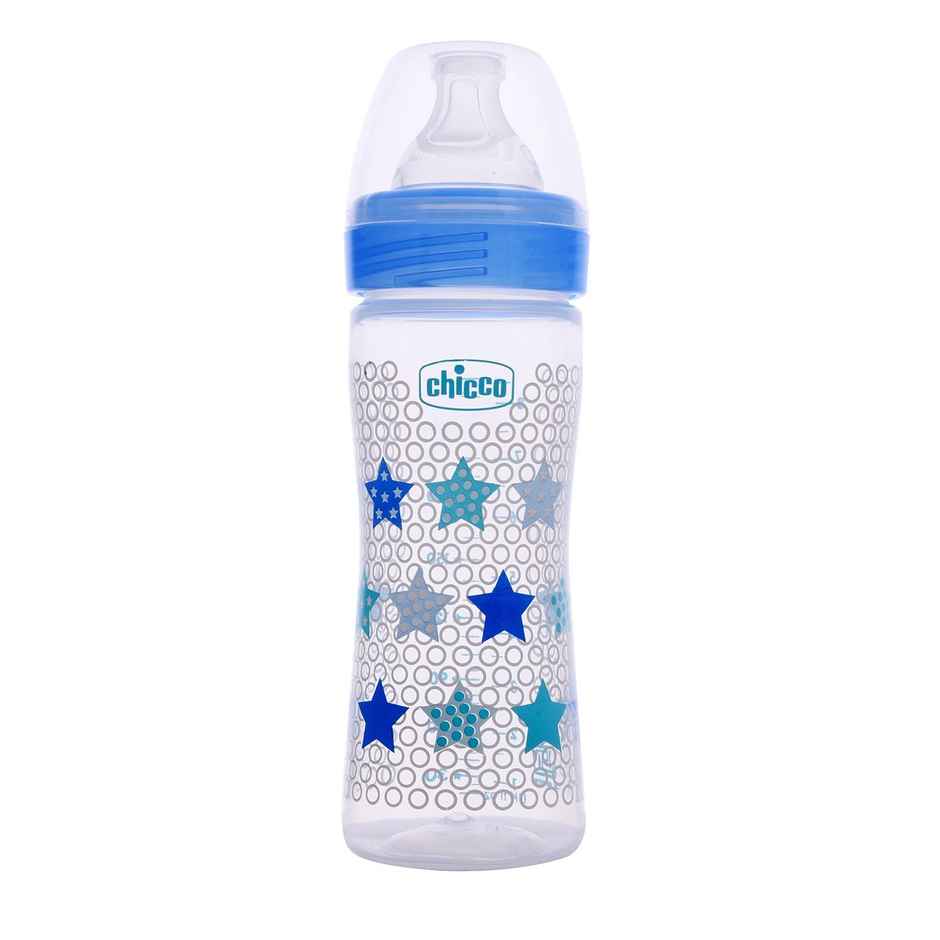 Chicco Feeding Bottle Wb Sil Physio Blue