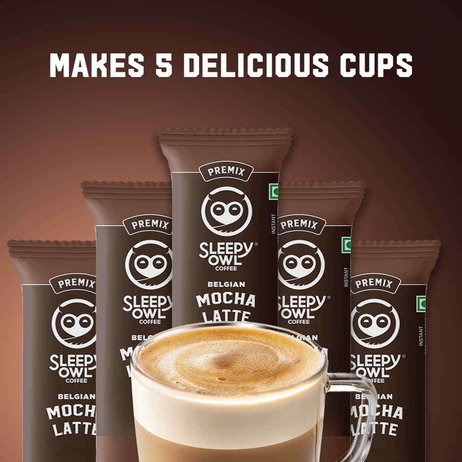Sleepy Owl Belgian Mocha Medium Roast Coffee Premix Sachets