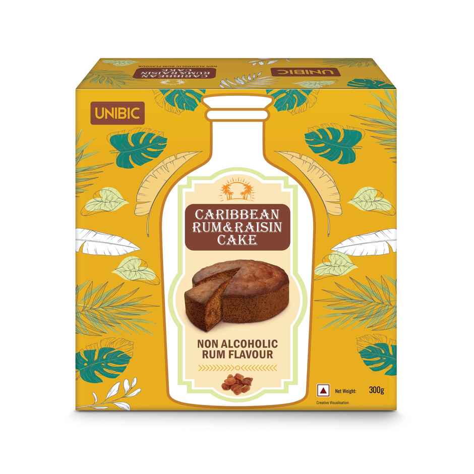 UNIBIC Caribbean Rum & Raisin Cake | Non-Alcoholic Rum Flavour