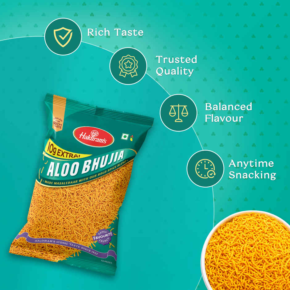 Haldiram's Aloo Bhujia | Crunchy Savory Snack