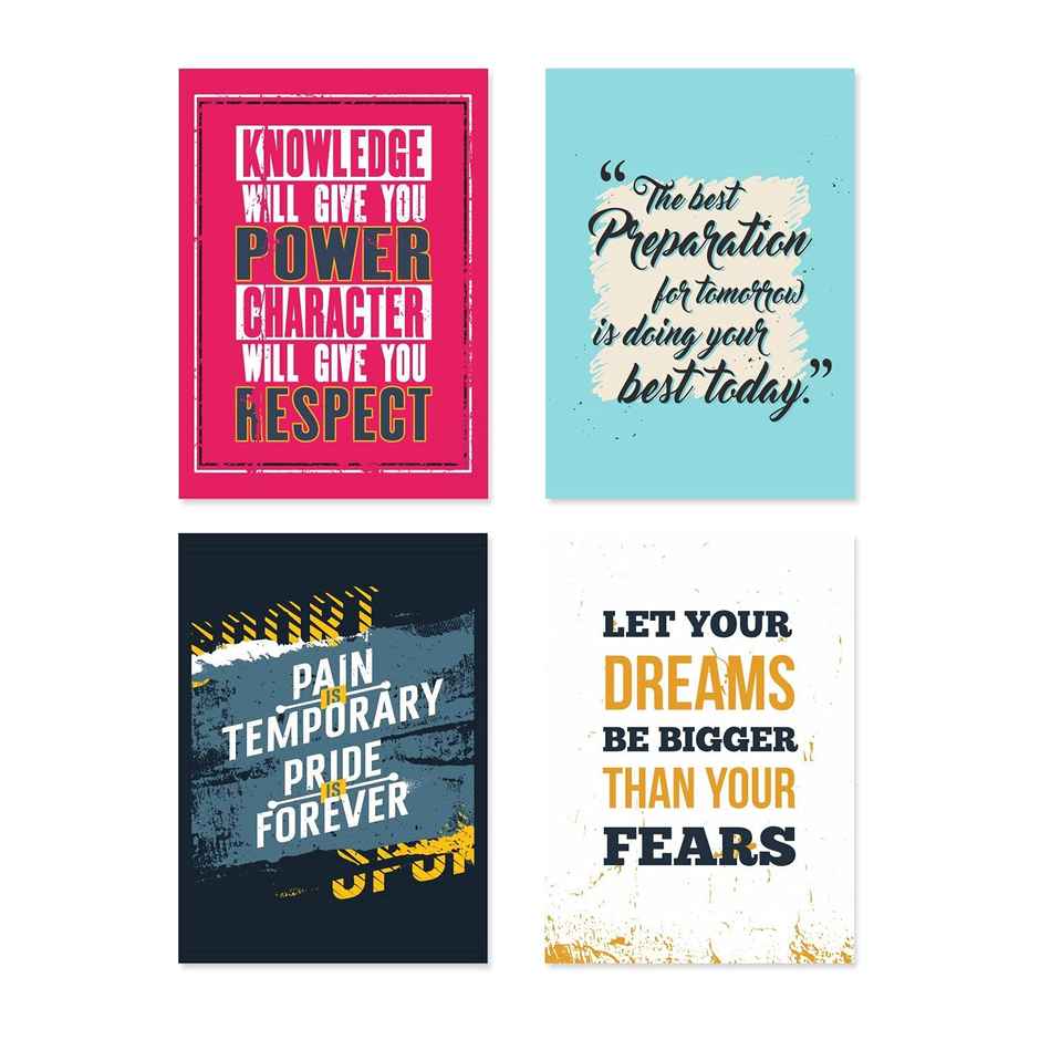 Paper Plane Design Wall Posters For Office Decor | Set of 10 | Size | 12 Inch x 18 Inch | D6