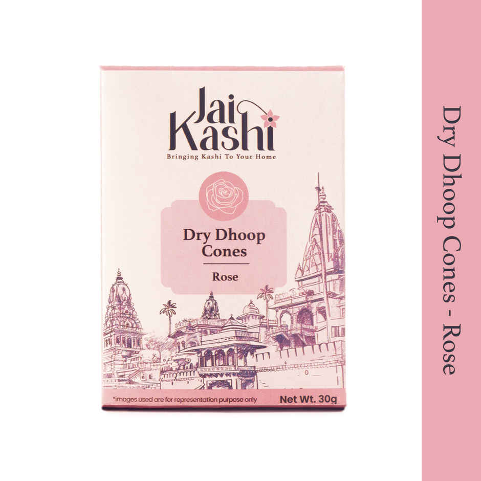 Jai Kashi Rose Dry Dhoop Cones