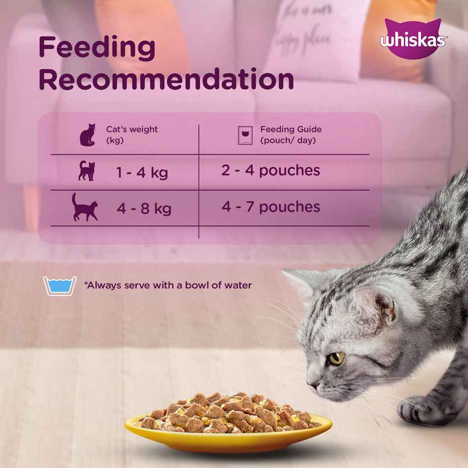 Whiskas Tasty Mix Adult Wet Cat Food | Tuna with Kanikama & Carrot in Gravy | 1+ year