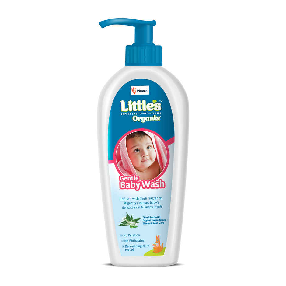 Little's Organix Moisturizing Baby Wash | Tear Free Baby Wash | Aloe Vera - Neem extract