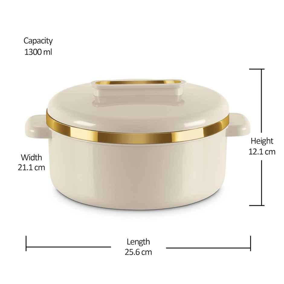 Milton Curve 1500 Inner Stainless Steel Casserole (1300 ml) Assorted