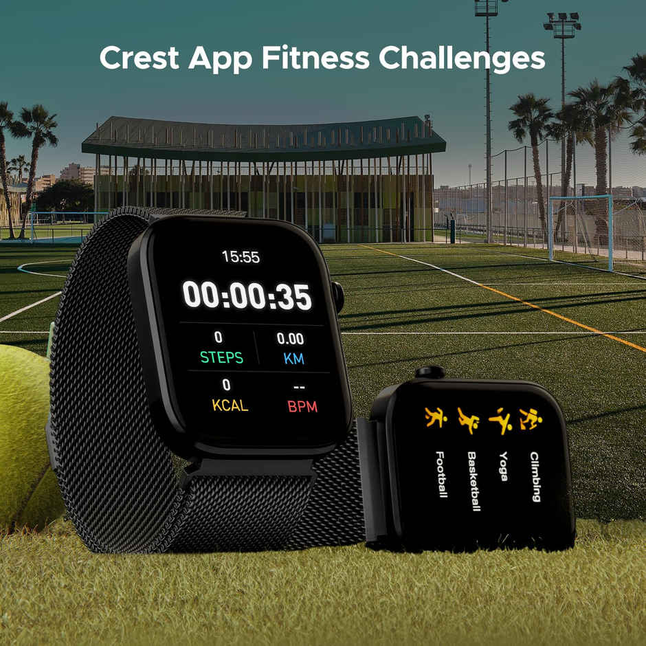 boAt Storm Call 3 Smartwatch | 1.83" Display | BT Calling - Black Metal