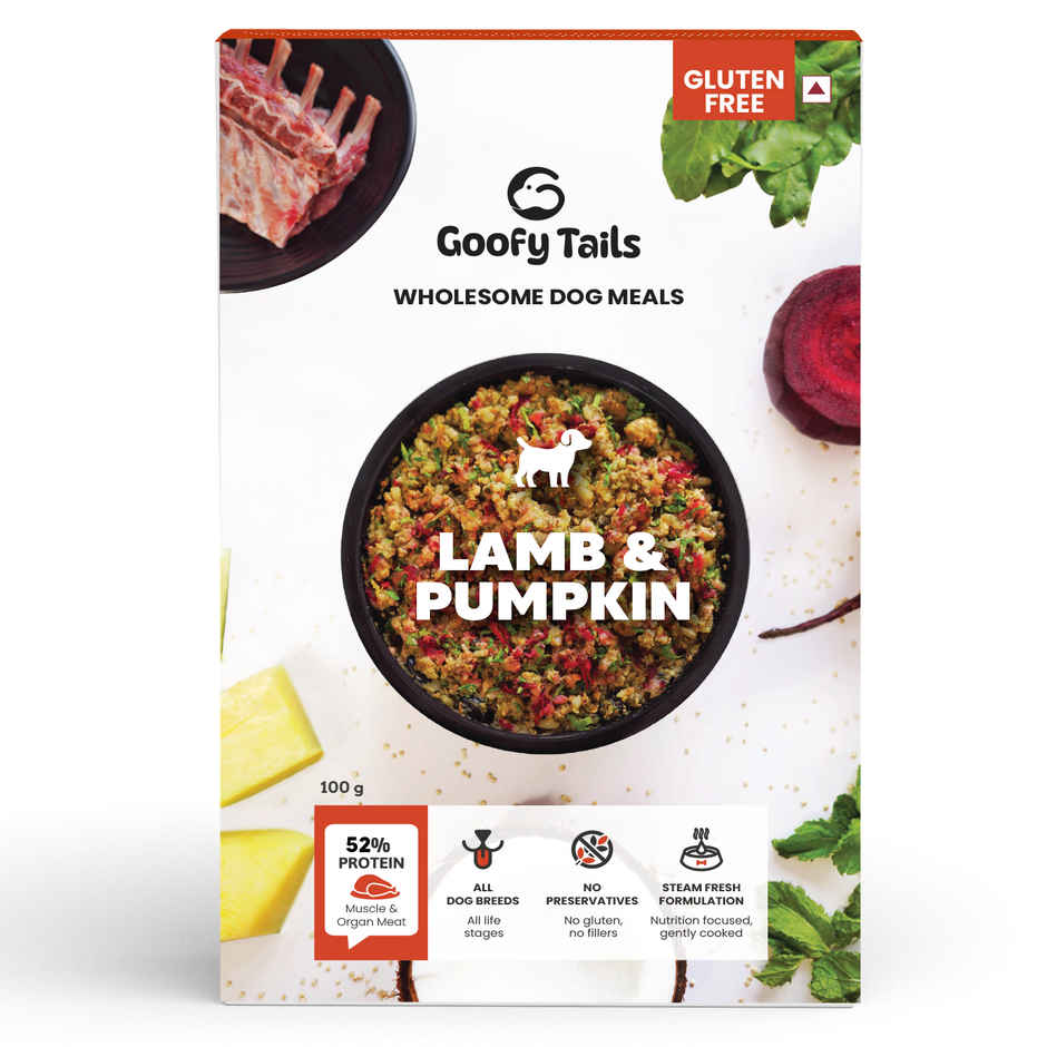 Goofy Tails Lamb & Pumpkin Fresh Dog Food | Gluten Free | Wet Dog and Puppy Food