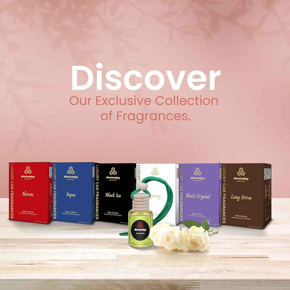 Autofy Nector Car Perfume Hanging Perfume 20% Extra Long Lasting Car Perfume 12 ml - Vanilla