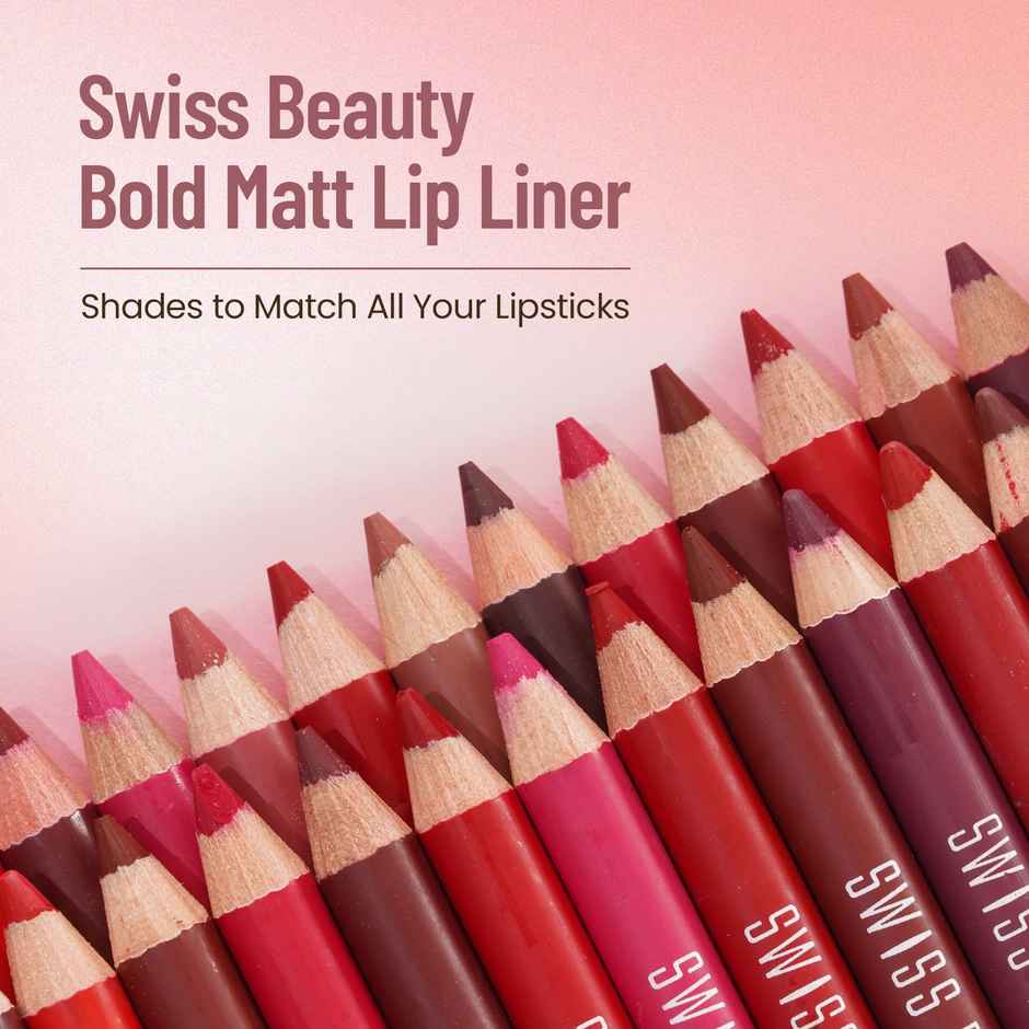 Swiss Beauty Bold Matt Lip Liner Pencil- 3 Choco Nude