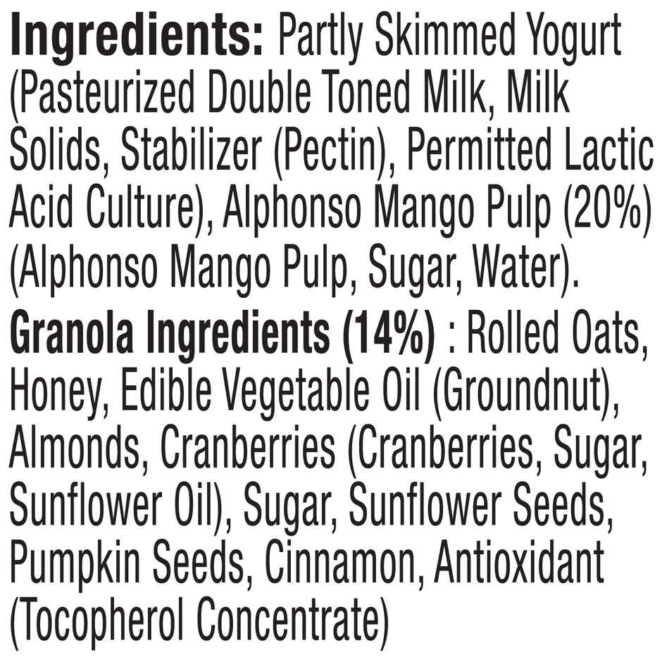 Epigamia Mango Crunch Cup - Greek Yogurt With Granola