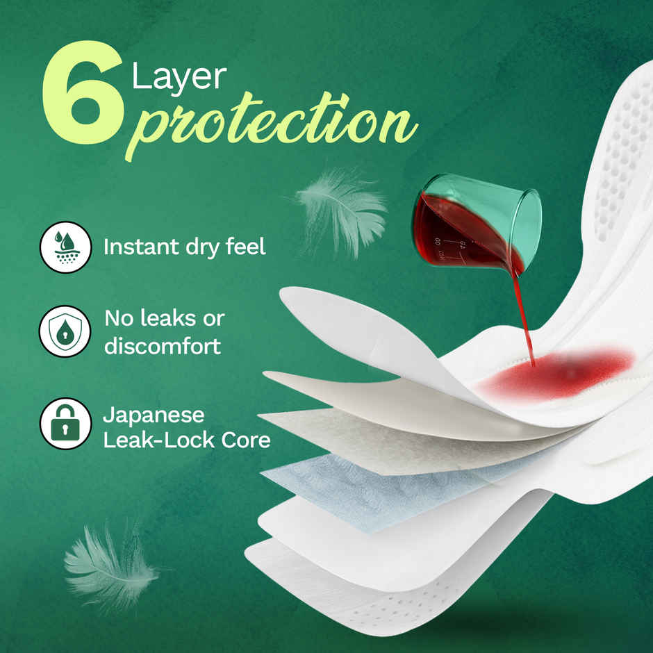 Pee Safe Ultra Thin Rash Free Sanitary Pads XXL (With Paper Disposal Covers)