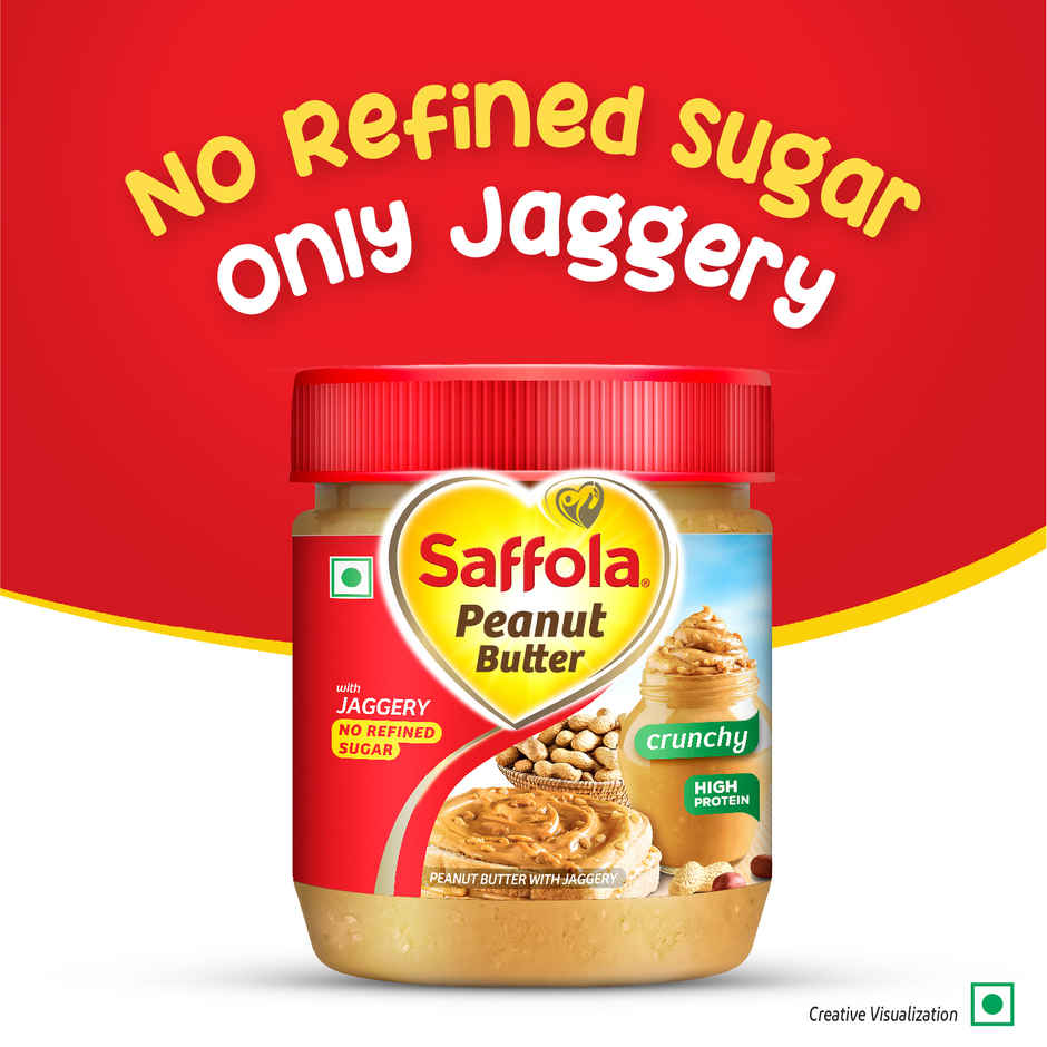 Saffola Peanut Butter with Jaggery, Crunchy