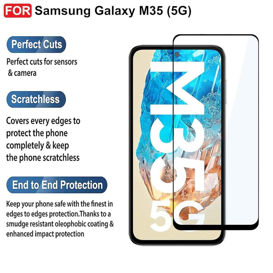 Artistque Tempered Glass for Samsung Galaxy M35 | F35 Screen Protector Guard