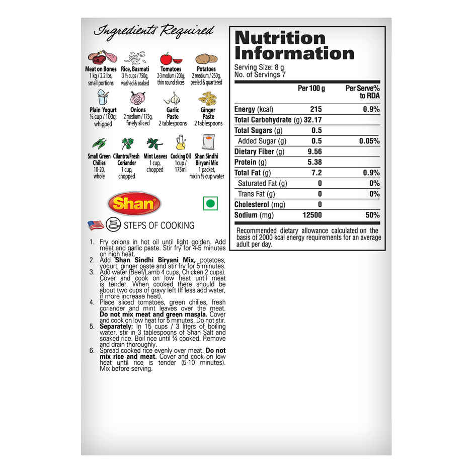 Shan Sindhi Biryani Masala