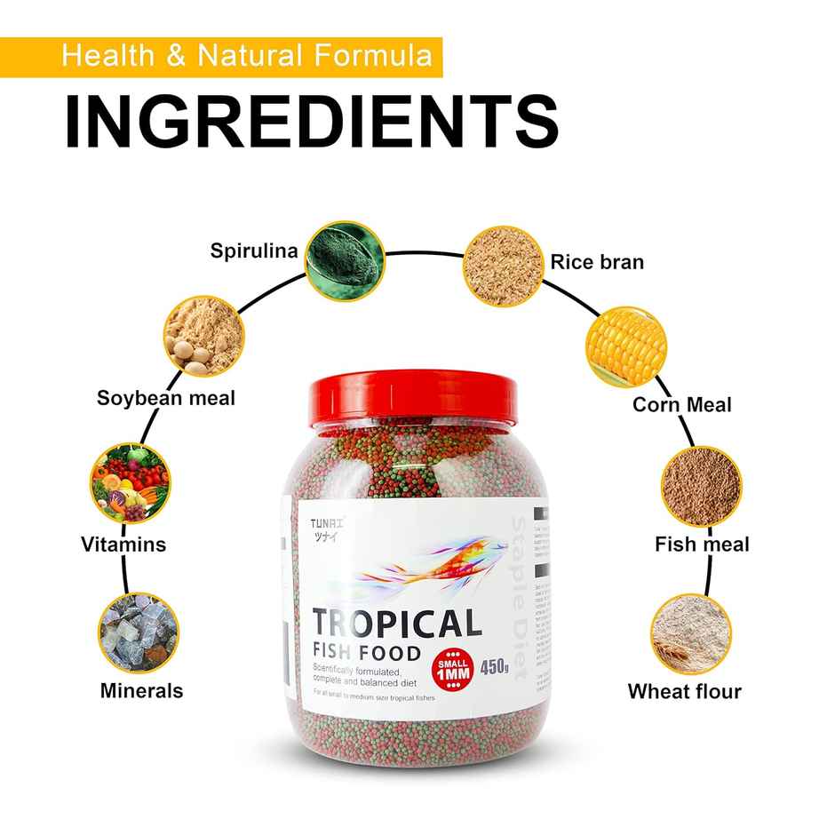 Tunai Tropical Staple Fish Food 1.2Mm