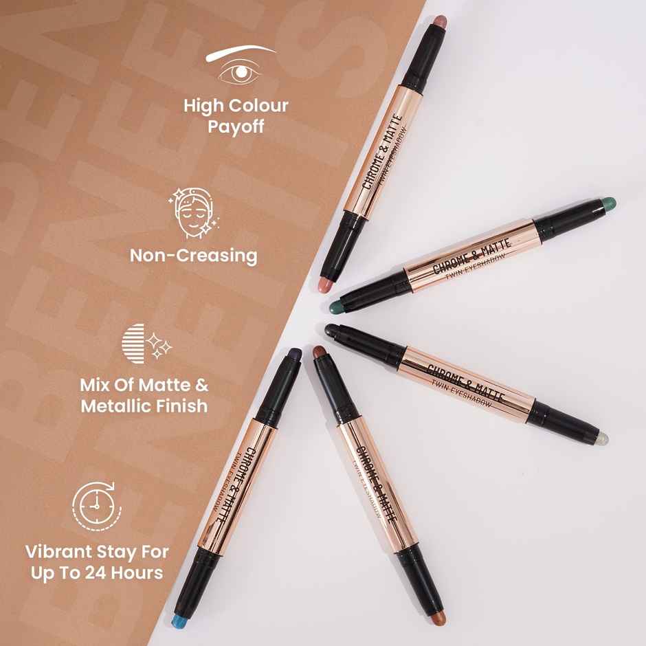 Swiss Beauty Chrome & Matte Twin Eyeshadow | 04 Autumn Break