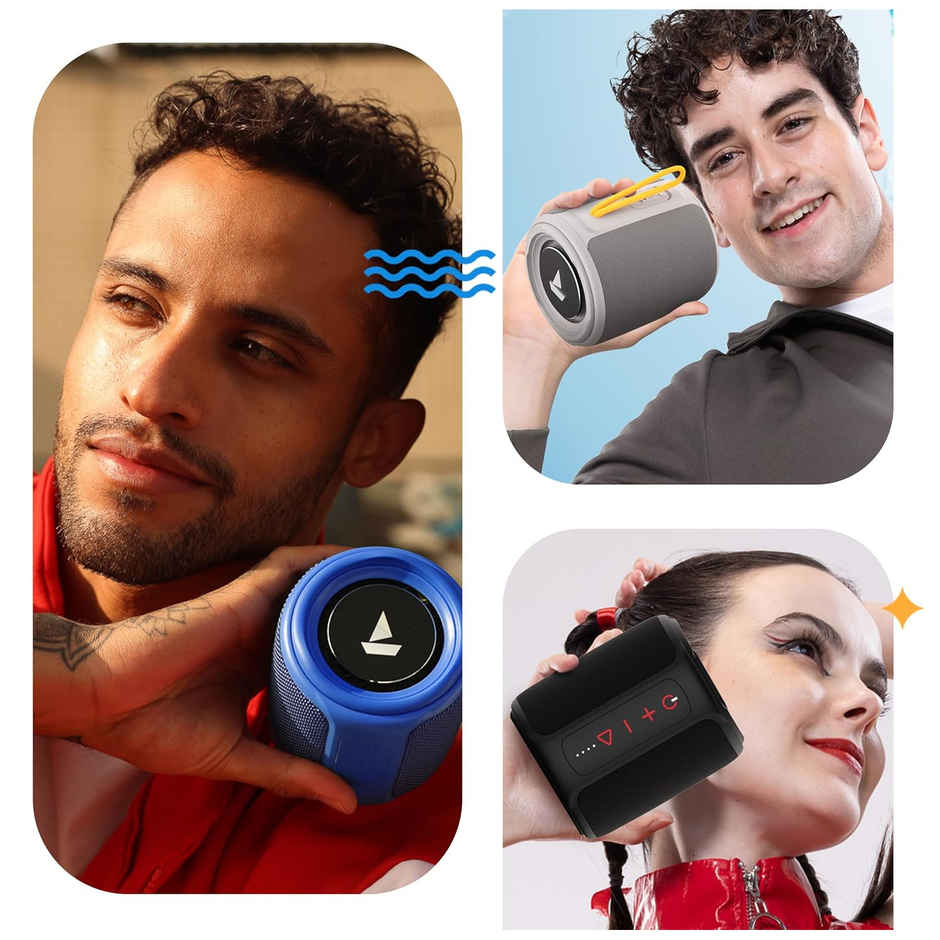 boAt Stone 352 Bluetooth Speaker w/ 10W RMS Stereo Sound & IPX7 Water Resistance (Vibing Blue)