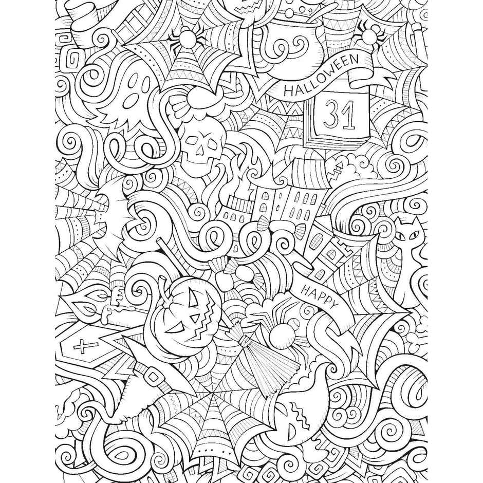 Creative Doodle Colouring Patterns | Coloring Book For Adults | Art Therapy Relaxing Colouring Book