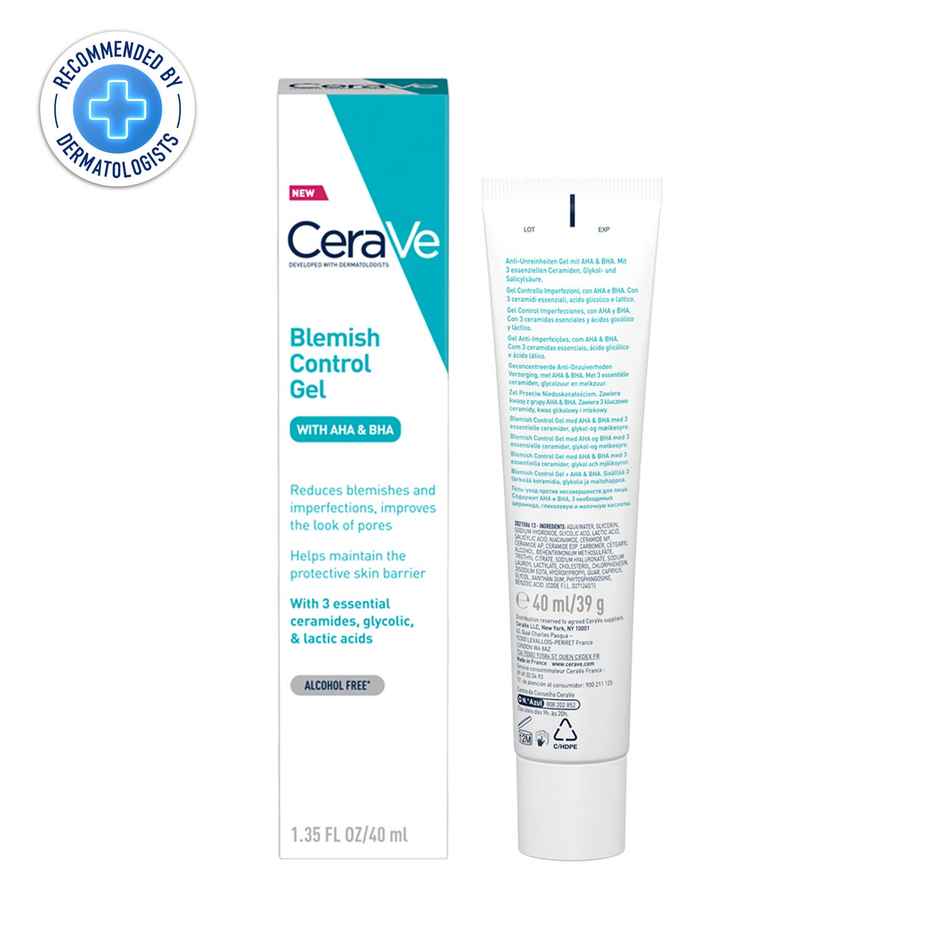 CeraVe Blemish Control Gel With 2% Salicylic Acid, AHA & Niacinamide For Acne Spot Treatment