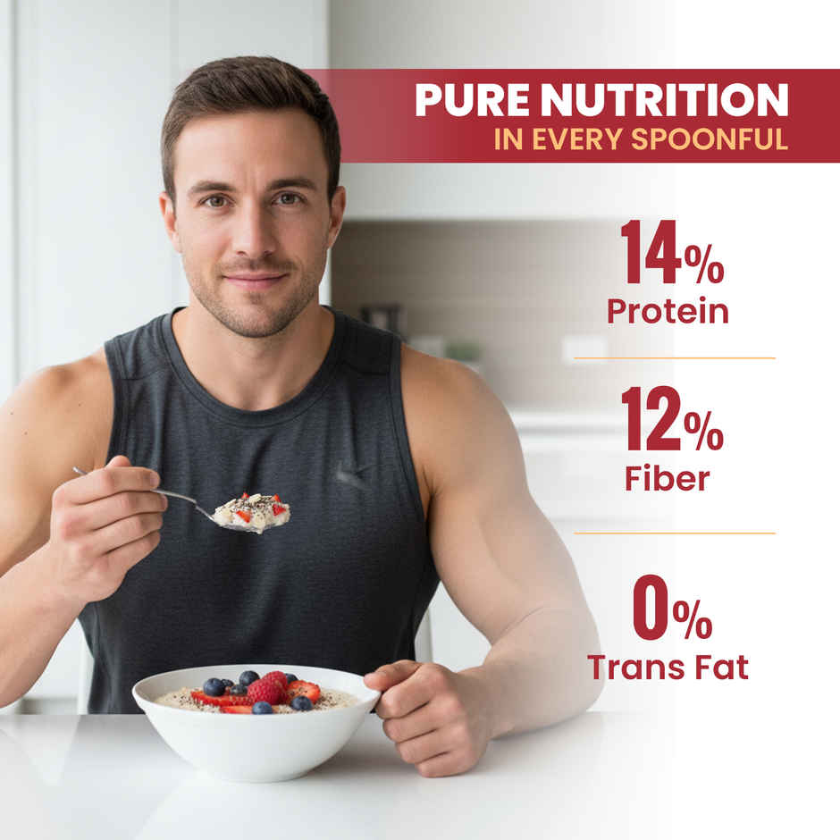 Pintola Oats Pure Jumbo Rolled Oats, Wholegrain, Gluten Free, High Fibre & Protein, Nutritious