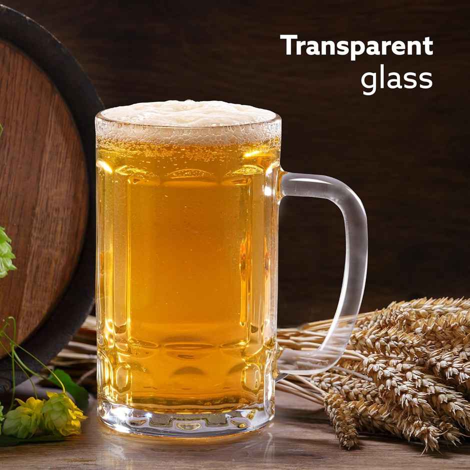 Elegant Beer Mug | Set of 2 | 397 ml | Agaro