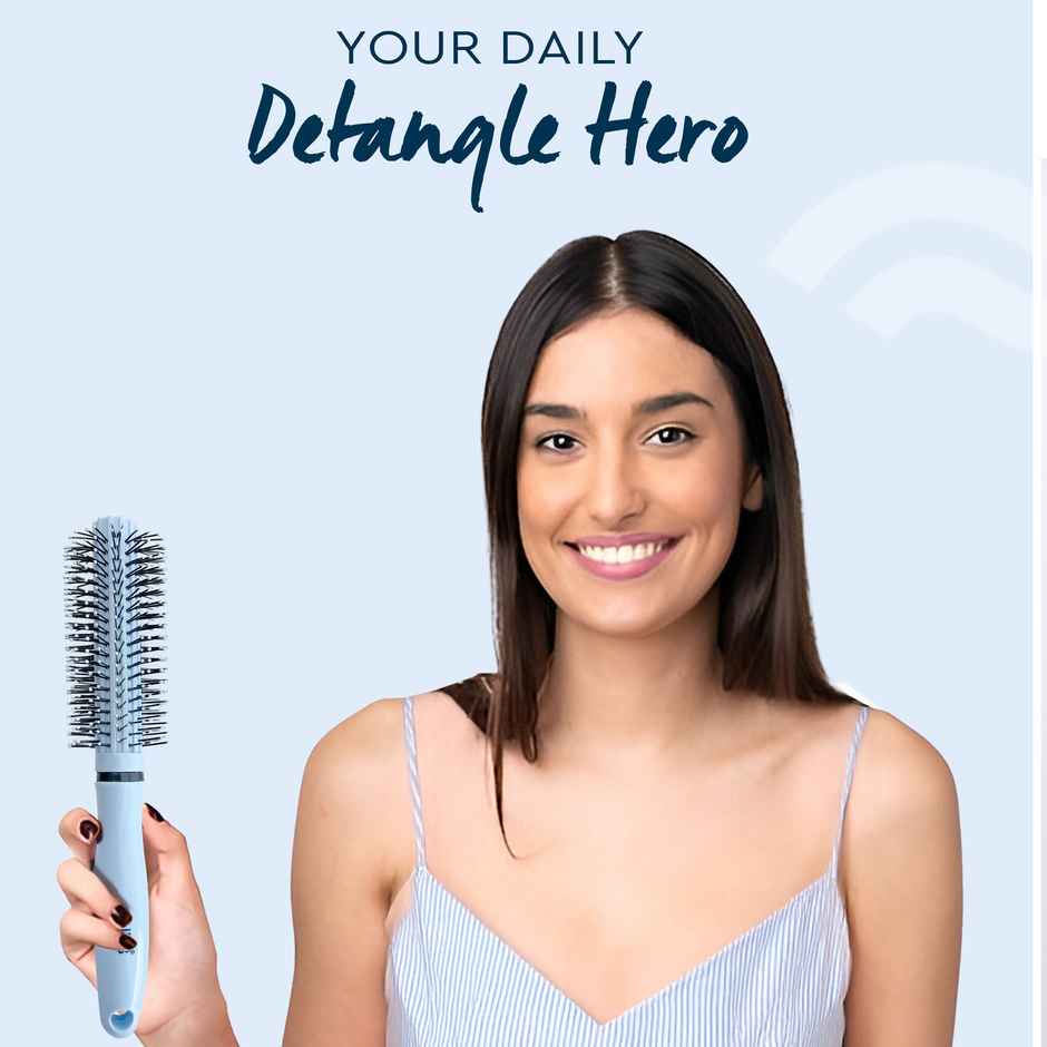 GUBB Grooming Combo Of Round Hair Brush + Hair Comb | Santorini Hues