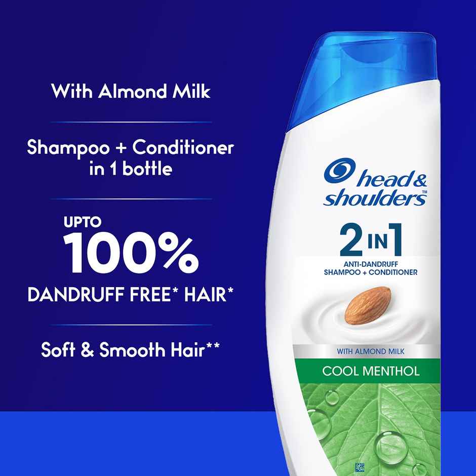 Head & Shoulders 2-In-1 Cool Menthol Anti Dandruff Shampoo + Conditioner For Women & Men