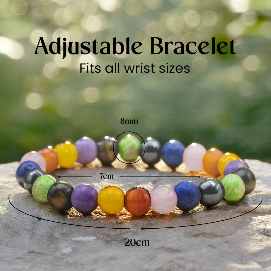 Astrotalk Seven Chakra Unisex Bracelet