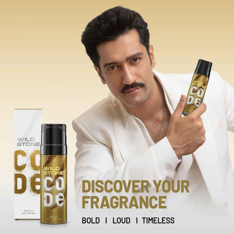 Wild Stone CODE Gold No Gas Deodorant for Men