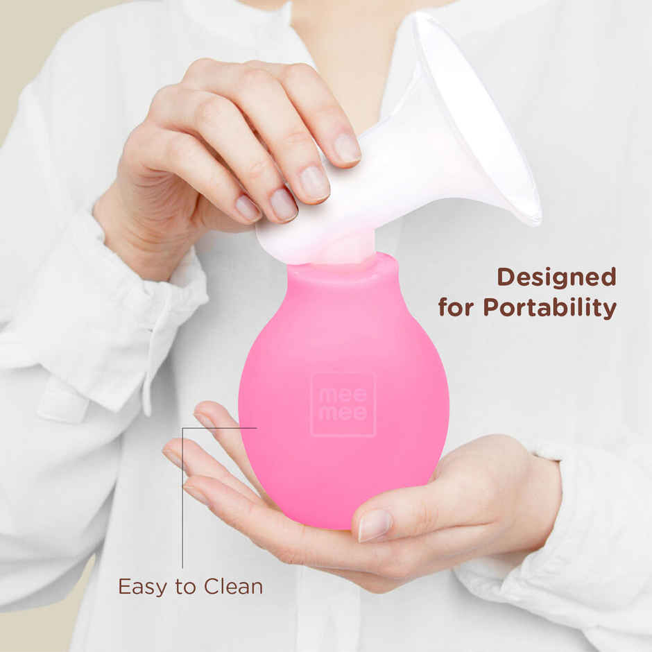 Mee Mee Compact Travel-Friendly Manual Breast Pump for Nursing and Breastfeeding