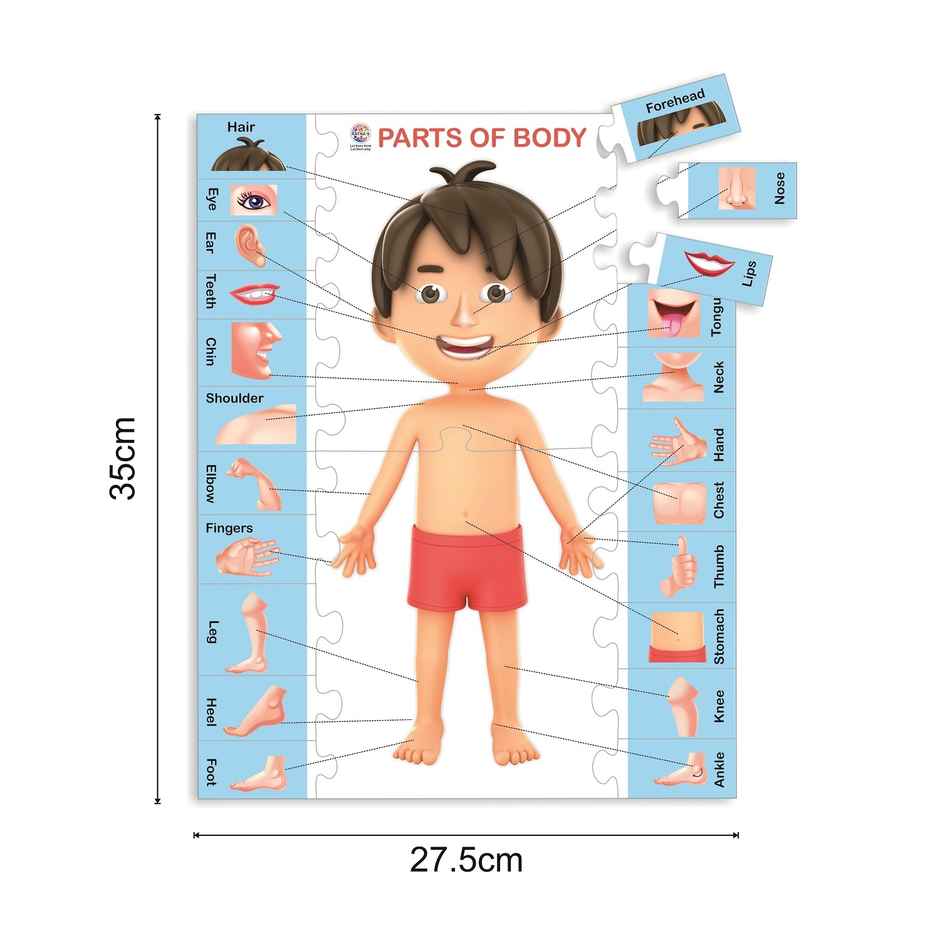 Ratna's Parts Of Body Jigsaw 2In1