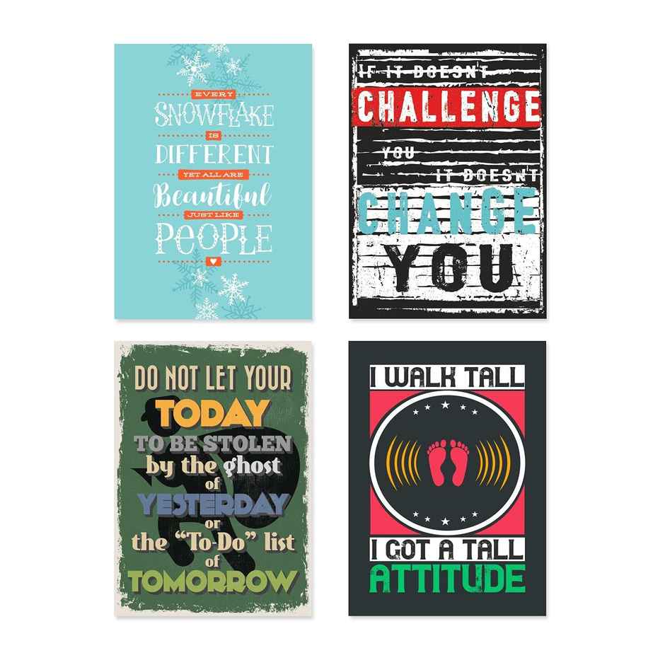 Paper Plane Design Wall Posters For Office Decor | Set of 10 | Size | 12 Inch x 18 Inch | D20