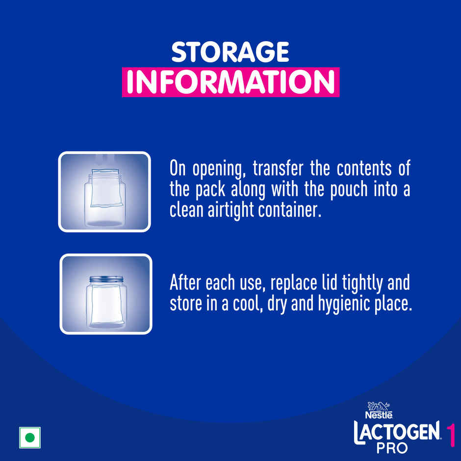 Nestle Lactogen Pro 1 Infant Formula Baby Powder, Probiotic & Prebiotics | 0-6 Months