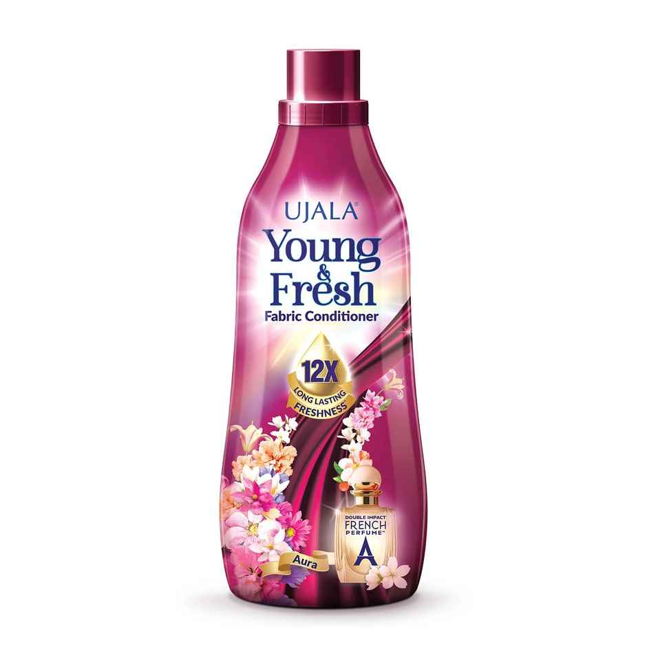 Ujala Young & Fresh Aura Fabric Conditioner with French Perfume for Lasting Freshness