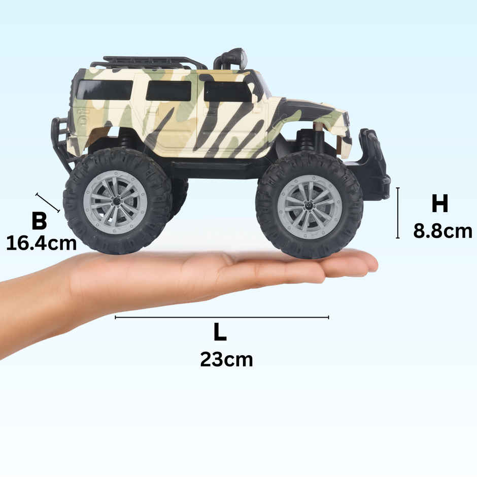 Race N Roll Off Roader Rechargeable Remote Control Monster Truck - Humm Military