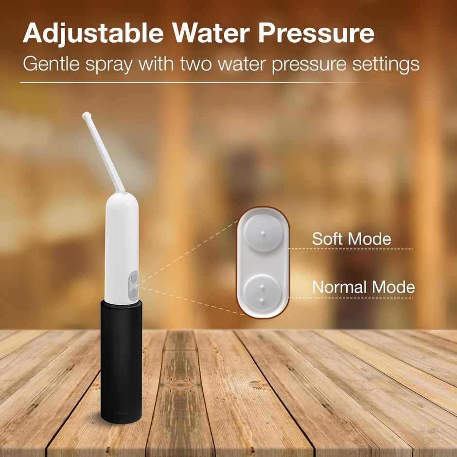 Kohler Purewash Portable Jet Spray Battery Operated Bidet With 200ml Refillable Bottle | Black