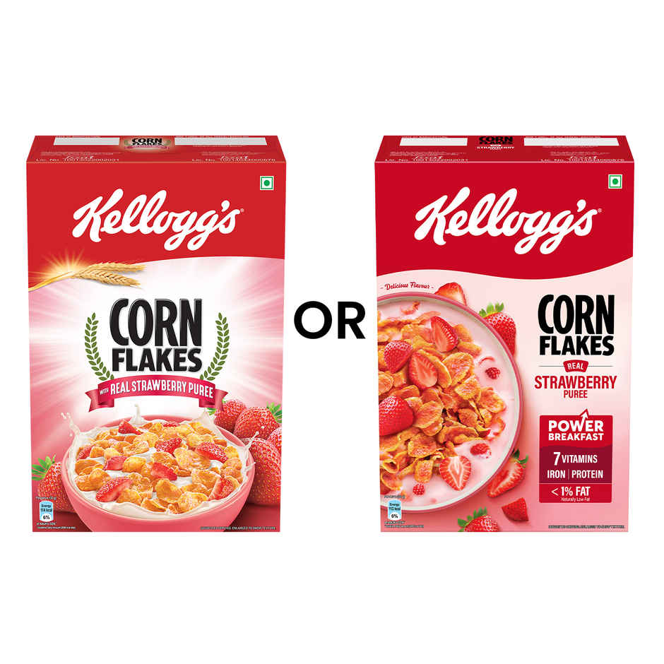 Kellogg's Corn Flakes With Real Strawberry