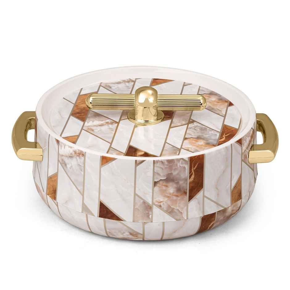 Selvel Elegance Royal Insulated Casserole| (1700ml)| Keeps Food Hot | Ceramica