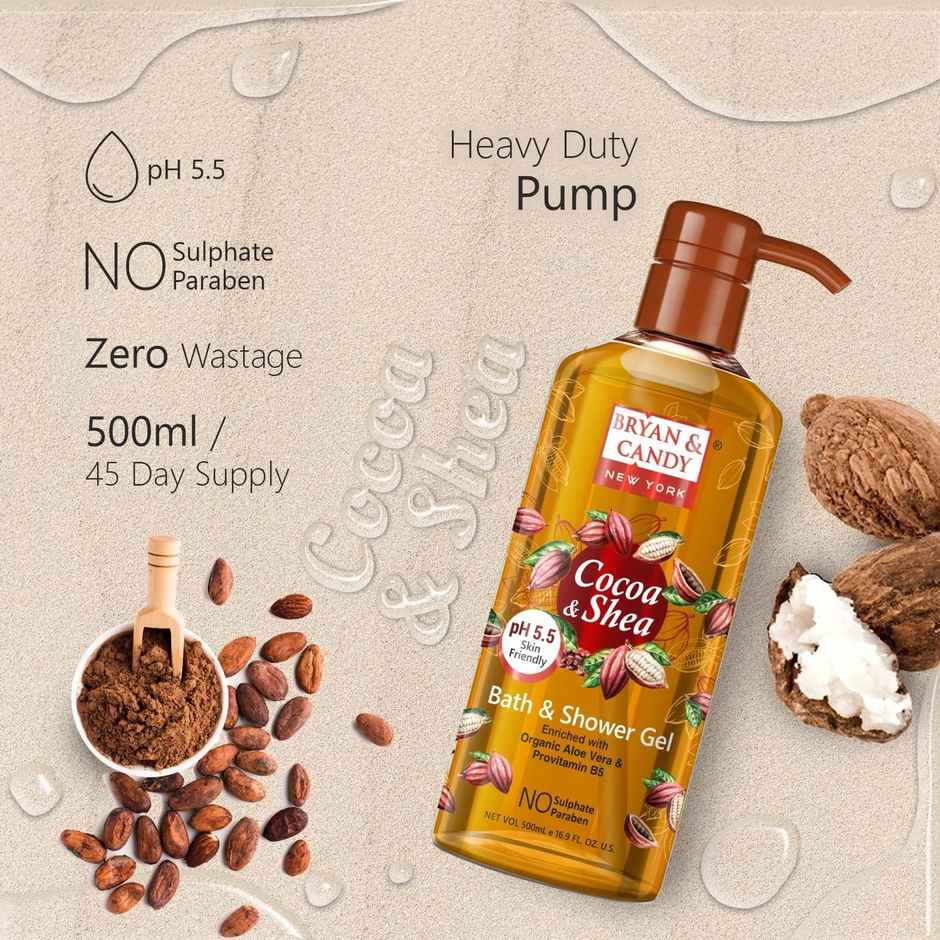 Bryan & Candy Shower Gel With Aloe Vera | Gentle | Moisturizing Body Wash