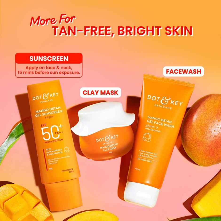 Dot & Key Mango DETAN Gel Sunscreen SPF 50+ PA+++