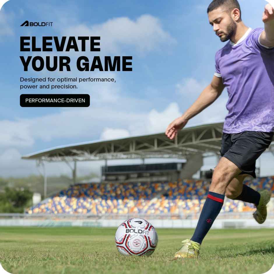 Boldfit Football Professional Match Training Pvc Stitched With Pin - Size 5