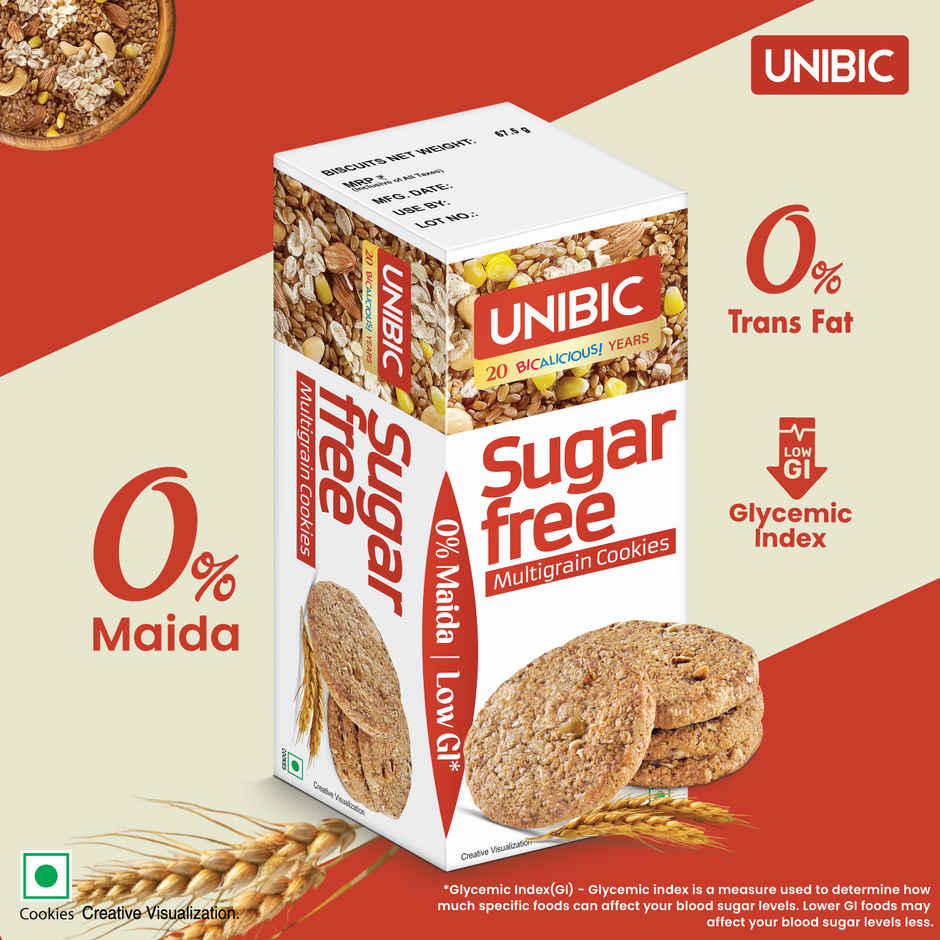 UNIBIC Sugar Free Multigrain Cookies