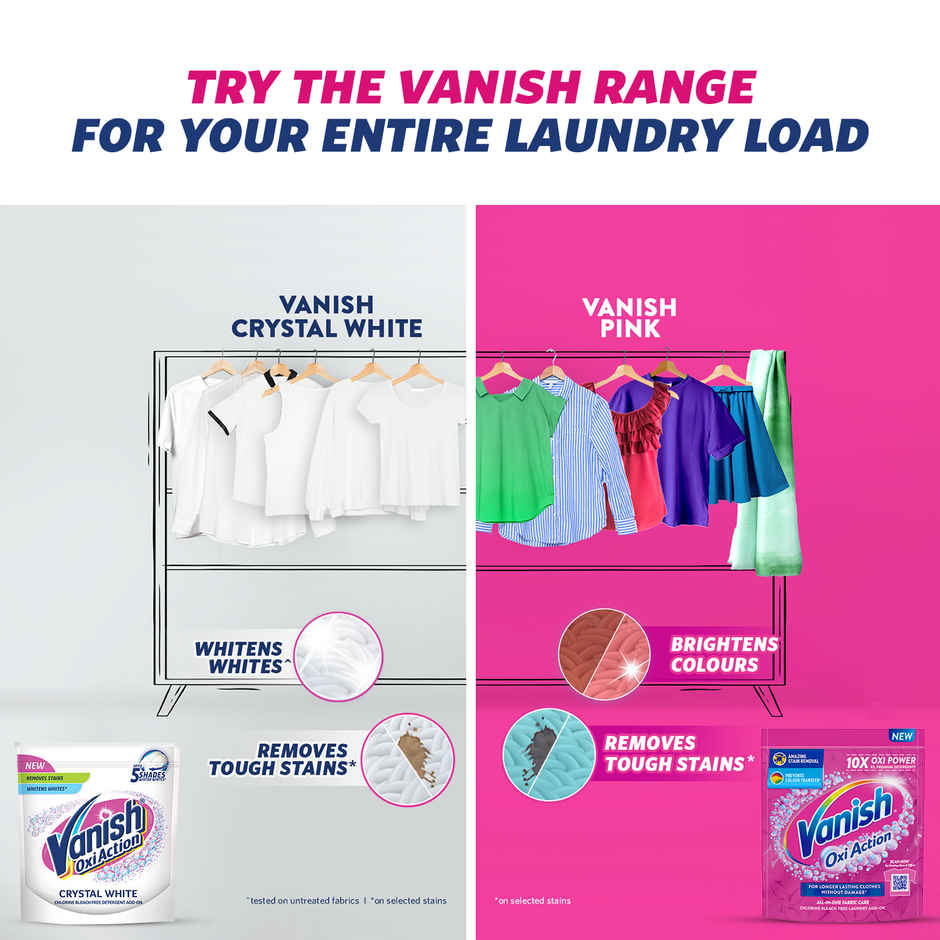 Vanish WHite Detergent Powder | Chlorine Bleach Free