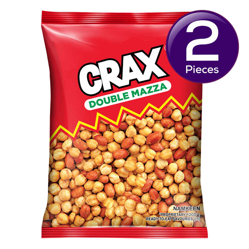 Crax Double Mazza Roasted Chana Peanuts Namkeen Snacks Combo