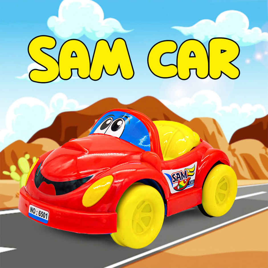 Toybharat Push N Go Sam Car | Exciting Birthday Gift for Kids - Multicolour | Assorted