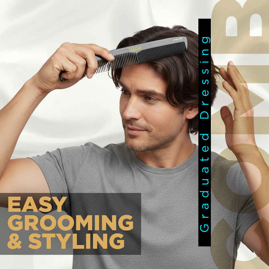 VEGA Graduated Dressing Handmade Hair Comb for Men and Women | HMBC-101